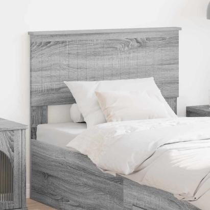 Tăblie cap cu headboard Gri Sonoma 90 cm Lemn compozit GartenMobel Dekor