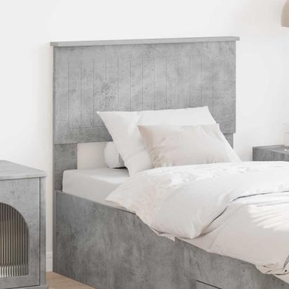 Tăblie cap cu headboard Gri din beton 80 cm Lemn compozit GartenMobel Dekor