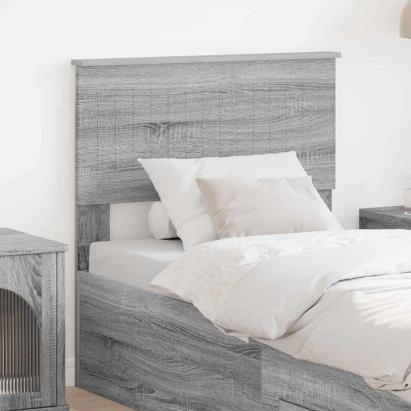 Tăblie cap cu headboard Gri Sonoma 80 cm Lemn compozit GartenMobel Dekor
