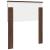 Tăblie cap cu headboard Stejar închis 80 cm Lemn compozit GartenMobel Dekor