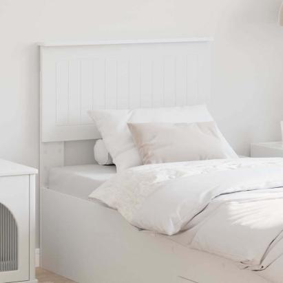 Tăblie cap cu headboard Alb 75 cm Lemn compozit GartenMobel Dekor