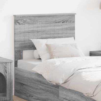 Tăblie cap cu headboard Gri Sonoma 75 cm Lemn compozit GartenMobel Dekor