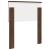 Tăblie cap cu headboard Stejar închis 75 cm Lemn compozit GartenMobel Dekor