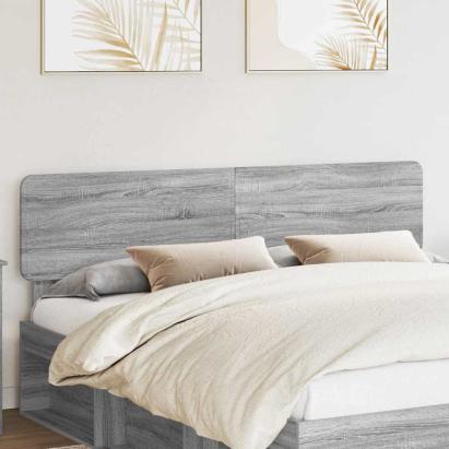 Tăblie cap cu headboard Gri Sonoma 180 cm Lemn compozit GartenMobel Dekor