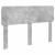 Tăblie cap cu headboard Gri din beton 160 cm Lemn compozit GartenMobel Dekor