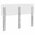 Tăblie cap cu headboard Gri din beton 160 cm Lemn compozit GartenMobel Dekor