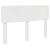 Tăblie cap cu headboard Alb Lucios 160 cm Lemn compozit GartenMobel Dekor