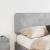 Tăblie cap cu headboard Gri din beton 140 cm Lemn compozit GartenMobel Dekor