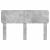 Tăblie cap cu headboard Gri din beton 140 cm Lemn compozit GartenMobel Dekor