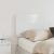 Tăblie cap cu headboard Alb Lucios 140 cm Lemn compozit GartenMobel Dekor