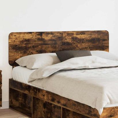 Tăblie cap cu headboard Stejar fumuriu 140 cm Lemn compozit GartenMobel Dekor