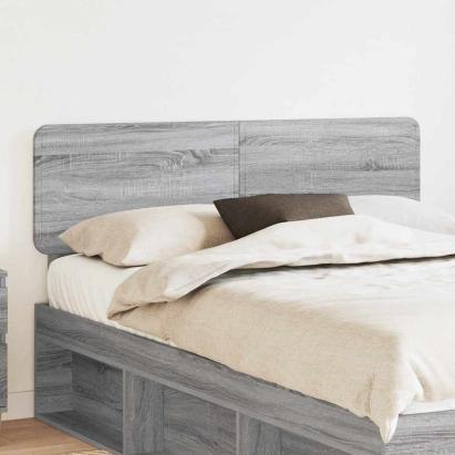 Tăblie cap cu headboard Gri Sonoma 140 cm Lemn compozit GartenMobel Dekor