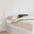 Tăblie cap cu headboard Alb Lucios 120 cm Lemn compozit GartenMobel Dekor