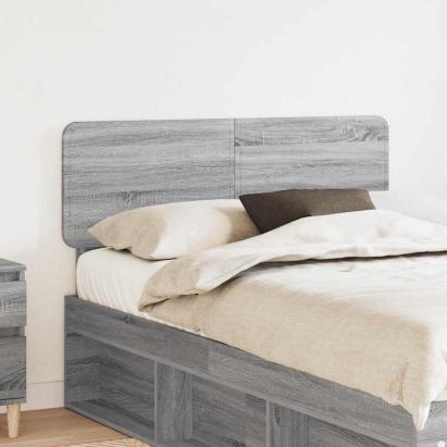 Tăblie cap cu headboard Gri Sonoma 120 cm Lemn compozit GartenMobel Dekor