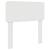 Tăblie cap cu headboard Alb Lucios 90 cm Lemn compozit GartenMobel Dekor