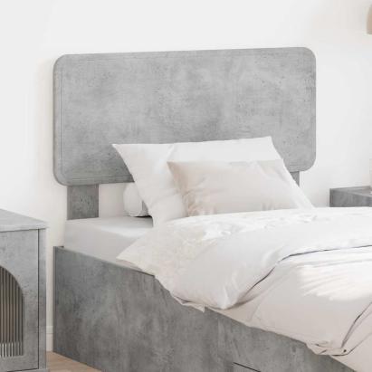 Tăblie cap cu headboard Gri din beton 80 cm Lemn compozit GartenMobel Dekor