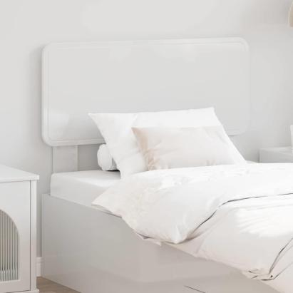 Tăblie cap cu headboard Alb Lucios 80 cm Lemn compozit GartenMobel Dekor