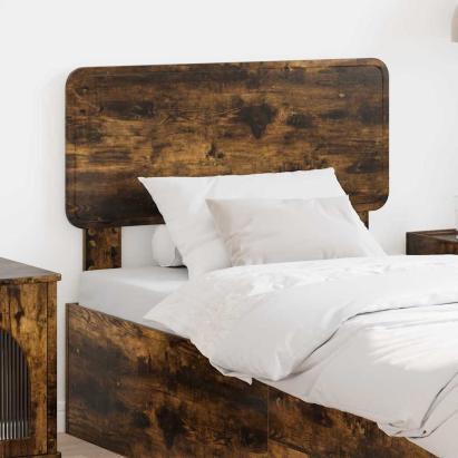 Tăblie cap cu headboard Stejar fumuriu 80 cm Lemn compozit GartenMobel Dekor