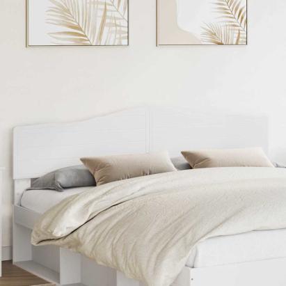Tăblie cap cu headboard Alb 200 cm Lemn compozit GartenMobel Dekor