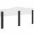 Tăblie cap cu headboard Stejar Negru 180 cm Lemn compozit GartenMobel Dekor