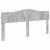Tăblie cap cu headboard Gri din beton 180 cm Lemn compozit GartenMobel Dekor