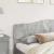 Tăblie cap cu headboard Gri din beton 180 cm Lemn compozit GartenMobel Dekor