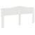Tăblie cap cu headboard Alb Lucios 180 cm Lemn compozit GartenMobel Dekor