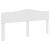 Tăblie cap cu headboard Alb Lucios 180 cm Lemn compozit GartenMobel Dekor