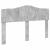 Tăblie cap cu headboard Gri din beton 160 cm Lemn compozit GartenMobel Dekor