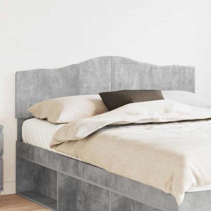 Tăblie cap cu headboard Gri din beton 150 cm Lemn compozit GartenMobel Dekor