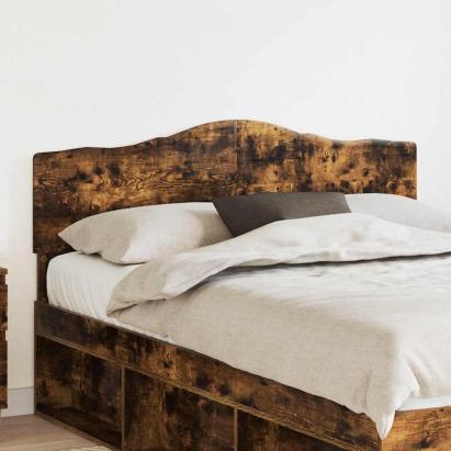 Tăblie cap cu headboard Stejar fumuriu 140 cm Lemn compozit GartenMobel Dekor