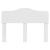Tăblie cap cu headboard Alb Lucios 120 cm Lemn compozit GartenMobel Dekor