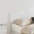 Tăblie cap cu headboard Alb Lucios 120 cm Lemn compozit GartenMobel Dekor