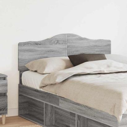 Tăblie cap cu headboard Gri Sonoma 120 cm Lemn compozit GartenMobel Dekor