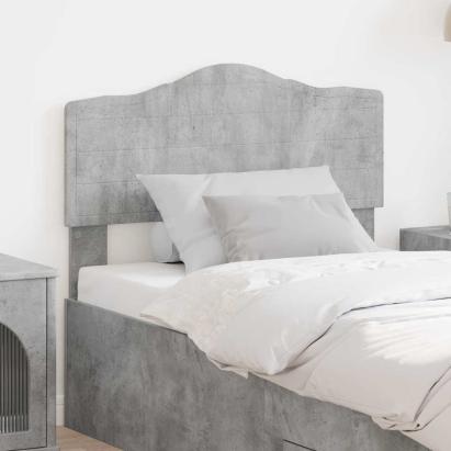 Tăblie cap cu headboard Gri din beton 90 cm Lemn compozit GartenMobel Dekor