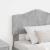 Tăblie cap cu headboard Gri din beton 80 cm Lemn compozit GartenMobel Dekor
