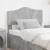 Tăblie cap cu headboard Gri din beton 80 cm Lemn compozit GartenMobel Dekor