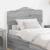 Tăblie cap cu headboard Gri Sonoma 80 cm Lemn compozit GartenMobel Dekor
