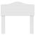 Tăblie cap cu headboard Alb 75 cm Lemn compozit GartenMobel Dekor