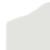 Tăblie cap cu headboard Alb 75 cm Lemn compozit GartenMobel Dekor