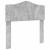 Tăblie cap cu headboard Gri din beton 75 cm Lemn compozit GartenMobel Dekor
