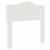 Tăblie cap cu headboard Alb Lucios 75 cm Lemn compozit GartenMobel Dekor