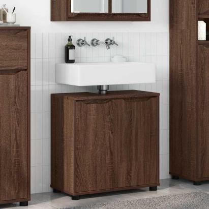Cabinet pentru chiuvetă de baie Stejar închis 60 x 30 x 60 cm GartenMobel Dekor