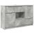 Bufet cu sertar Gri din beton 100 x 30 x 65,6 Lemn compozit GartenMobel Dekor