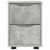 Mese de noptieră 2 pcs Gri din beton 30,5 x 30 x 43 cm GartenMobel Dekor