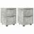 Mese de noptieră 2 pcs Gri din beton 30,5 x 30 x 43 cm GartenMobel Dekor