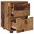 Mese de noptieră cu sertar 2 pcs Lemn Vechi 30,5 x 30 x 43 cm GartenMobel Dekor