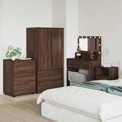 Dulap de depozitare Stejar închis 60 x 48 x 81 cm Lemn compozit GartenMobel Dekor