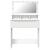 Mese de toaletă pentru dormitor Alb 80 x 39,6 x 135 cm GartenMobel Dekor
