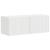 Dulap TV de perete 2 pcs Alb 60 x 31 x 29.5 cm Lemn compozit GartenMobel Dekor